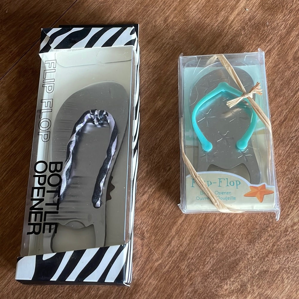 Flip flop bottle openers.  Set of 2